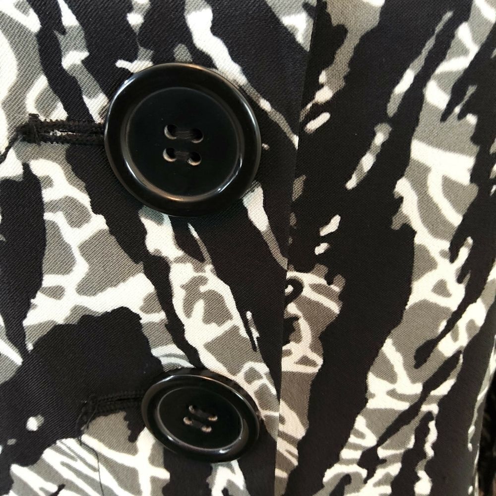 Brandon Thomas black zebra 3 button jacket - Picture 4 of 13